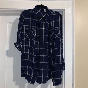Blue Button Down Shirt / Tunic